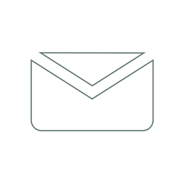 Inbox - Envelope Mail icon illustration. Flat design ico — Stock Photo, Image