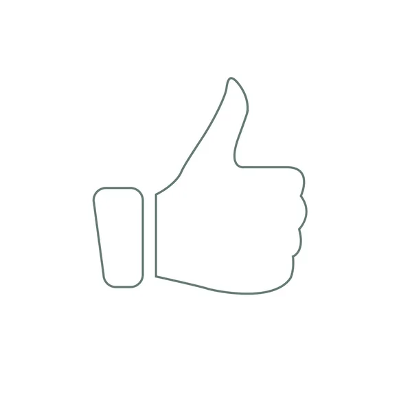 Illustration of positive feedback with thumbs up icon. — Stock Photo, Image