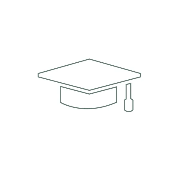 Studenten-Ikone - akademische Kappe-Ikone — Stockfoto