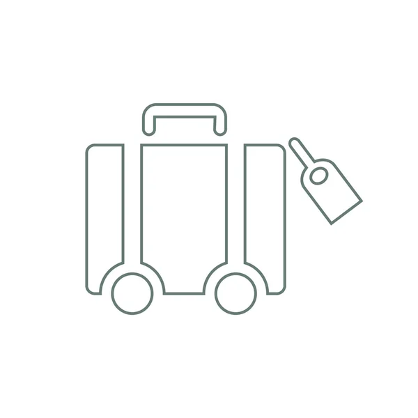 Reisen Sie - Button - Stock Illustration - Travel Konzept Icon - lug — Stockfoto