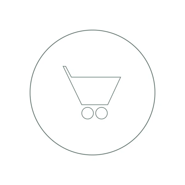 Ikona nákupního košíku — Stock fotografie