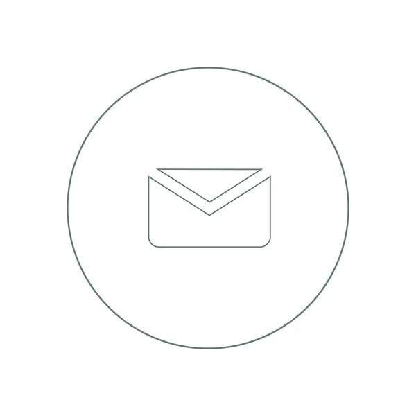 Inbox - ілюстрація піктограми конверта пошти. Плоский дизайн ico — стокове фото