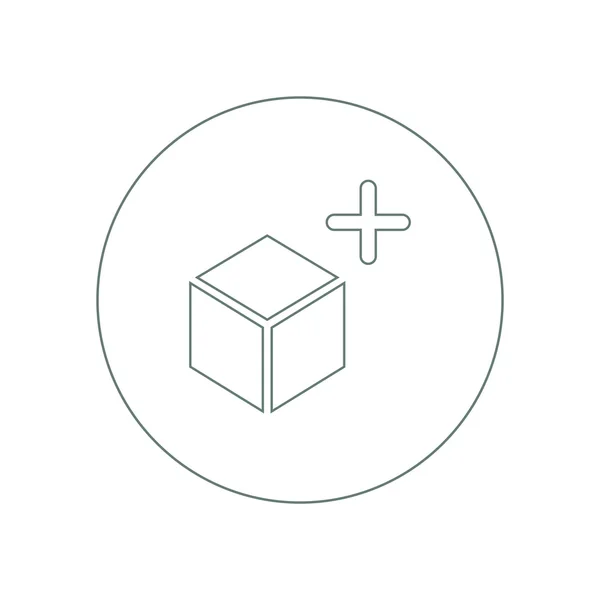 Icono de concepto Lightbox. Stock ilustración caja de diseño plano y pl —  Fotos de Stock