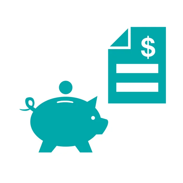 Bank & finance icons ( signs ) related to money. This illustration also represents savings account, investments, wealth creation, banking business, saving money ( cash ). — Stock Photo, Image