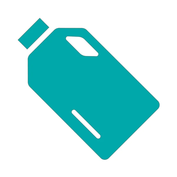 Ícone de conceito de garrafa de plástico. Ícone de design plano de ilustração de estoque — Fotografia de Stock