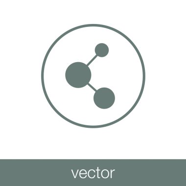 İllüstrasyon - kavram ağ simgesini - sosyal ağ simge stok