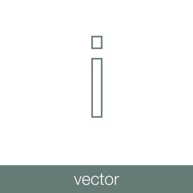 Bilgi işareti simgesi. Bilgi balonu sembolü. Hisse senedi illüstrasyon fl