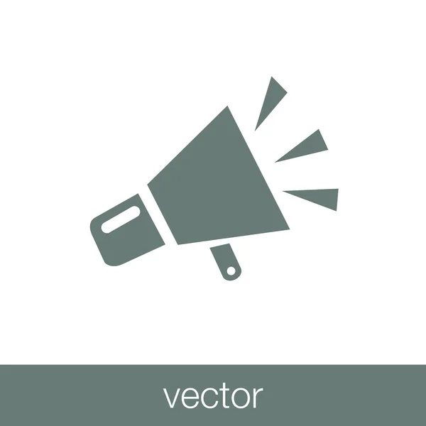 Pictografía de megáfono — Vector de stock