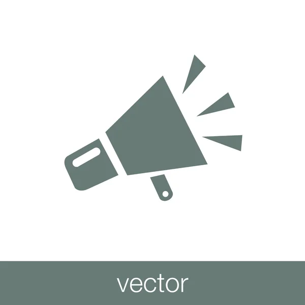 Pictograma de megafone — Vetor de Stock