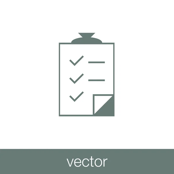 Lista de comprobación Portapapeles - Ilustración de stock — Vector de stock