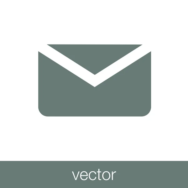 Posteingang - Briefumschlag-Symbol, Vektorabbildung. Flache Bauweise — Stockvektor