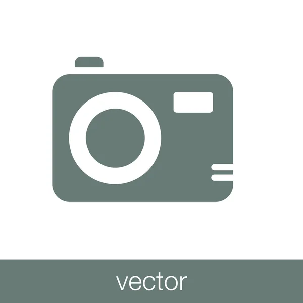 Media & electronics concept icon. Digital camera concept icon. S — Stock Vector