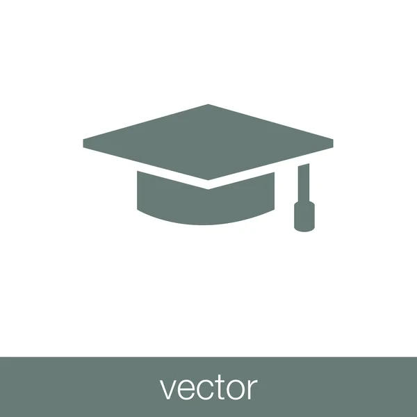 Student icon - academic cap icon — Stock Vector