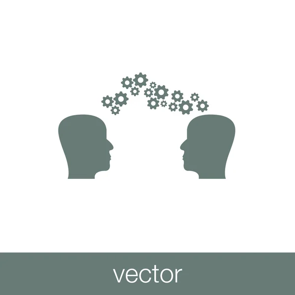 Ícone de conceito de equipe - Ícone de conceito de trabalho em equipe —  Vetores de Stock