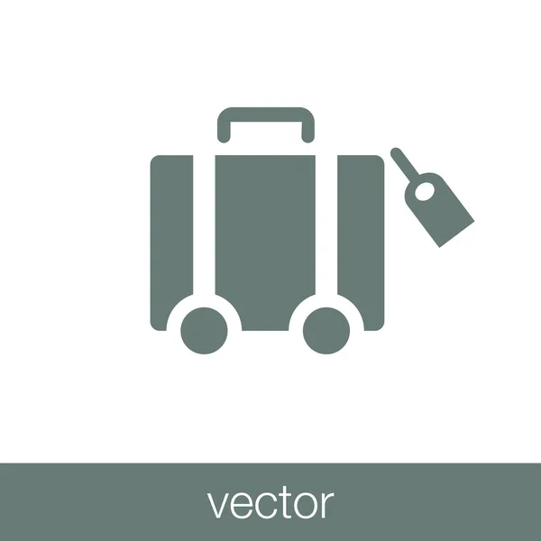 Viagens - Botão - Stock Illustration - Ícone de conceito de viagem - lug — Vetor de Stock