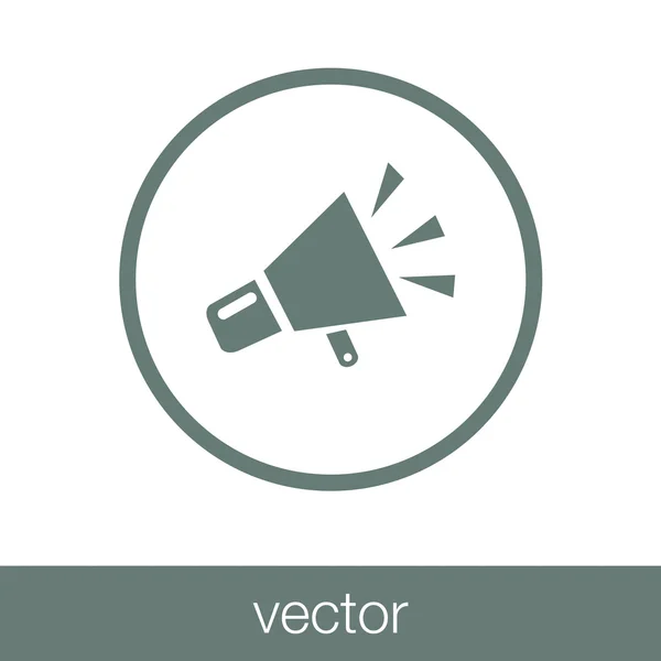 Pictograma de megafone — Vetor de Stock