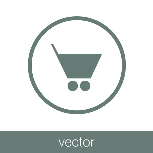 Shopping cart icon — Stock Vector