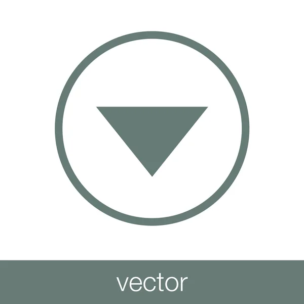Flecha hacia abajo — Vector de stock