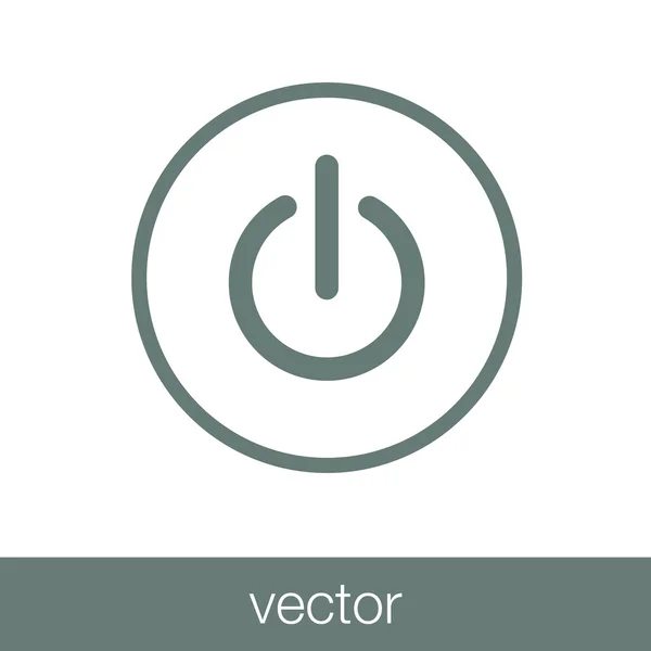 Desligue o ícone. Ícone de conceito de ilustração de estoque - desligado ico — Vetor de Stock