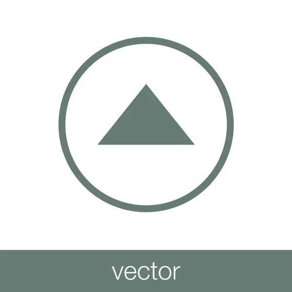 Seta para cima. Ilustração de estoque - Ícone de seta para cima direção — Vetor de Stock