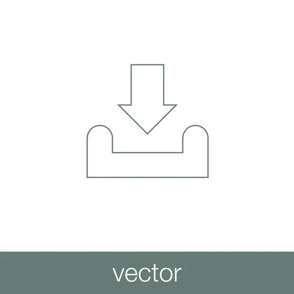 Baixar Ícone —  Vetores de Stock