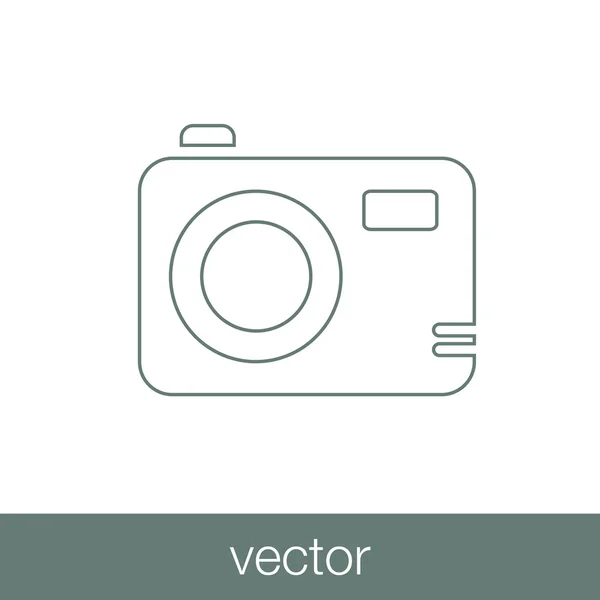Media & electronics concept icon. Digital camera concept icon. S — Stock Vector
