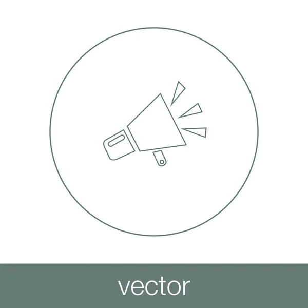 Pictografía de megáfono — Vector de stock