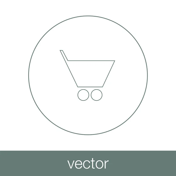 Shopping cart icon — Stock Vector