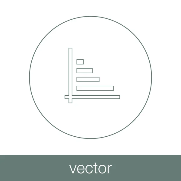 Gráfico - Ícone de infográfico de negócios — Vetor de Stock