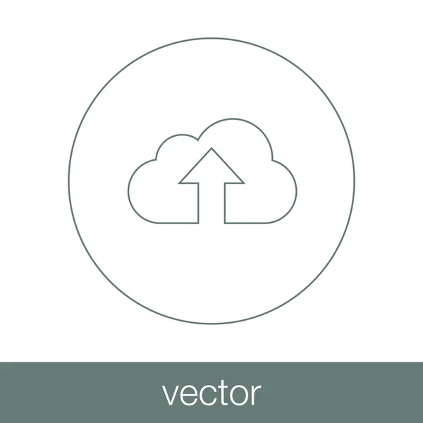 Vektor-Symbol hochladen — Stockvektor