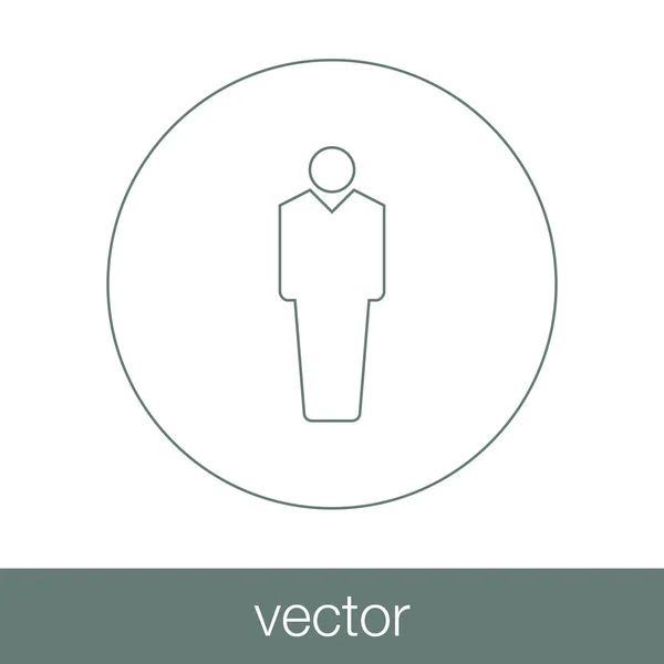 Figura Humana - Botão - Ícone da figura humana. Ilustração do stock fl — Vetor de Stock