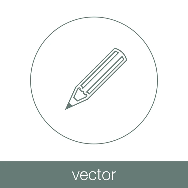 Concept potloodpictogram. — Stockvector