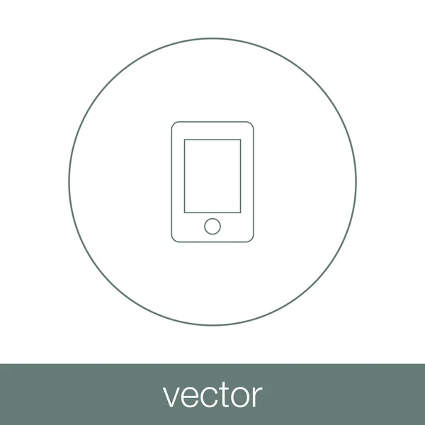 Tableta - Botón - Ilustración de stock - icono del teléfono inteligente - tableta — Vector de stock