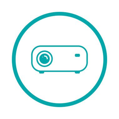 Sunu kavramı simge. Projektör kavramı simge. Hisse senedi illustr