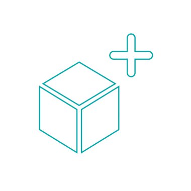 Lightbox kavramı simge. Hisse senedi illüstrasyon düz tasarım kutusu ve pl