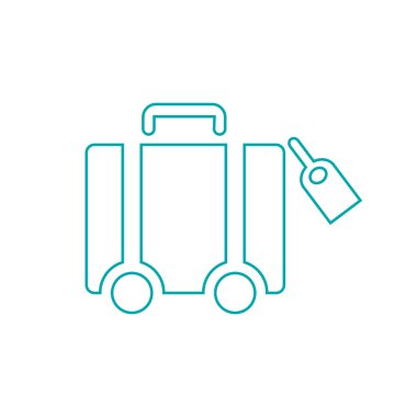 -Düğme - hisse senedi illüstrasyon - seyahat kavramı simge - lug seyahat