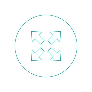 Tam ekran hisse senedi illüstrasyon düz tasarım simgesi