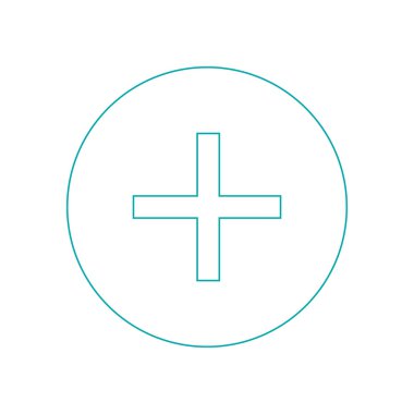 Artı işareti - düğme - artı işareti simgesi. Pozitif sembol.