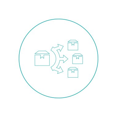 Kaynakları yönetimi kavramı simgesini.