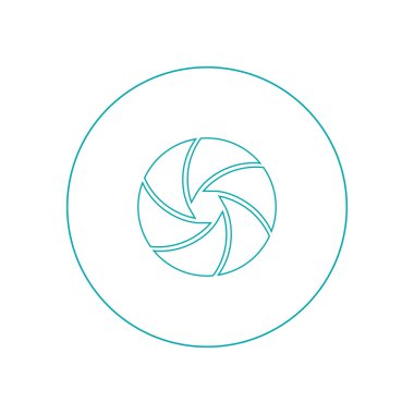 Kamera çekim kavramı simgesi. Hisse senedi illüstrasyon düz tasarım simgesi