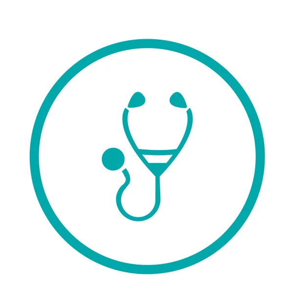 Flat Medical Icon | Stethoscope Illustration Icon — Stock Photo, Image