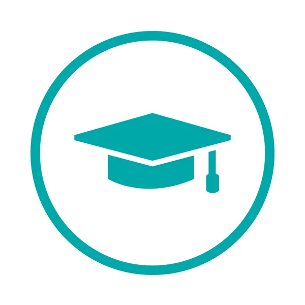 Значок студента - іконка академічного капелюха — стокове фото