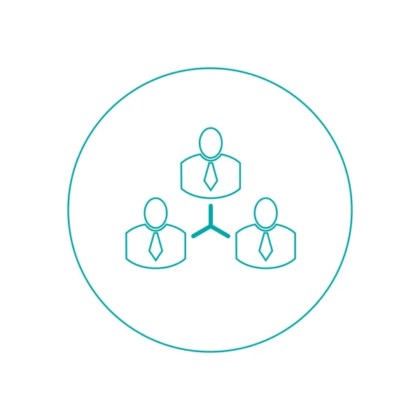 Abstract illustration icon with complex business network. Business Networking. Button — Φωτογραφία Αρχείου