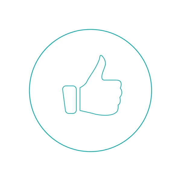 Illustration of positive feedback with thumbs up icon. — Stock Photo, Image