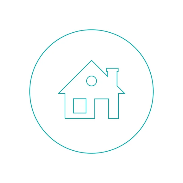 Small House - Button - концепція нерухомості. Піктограма маленького будинку ізольовано — стокове фото