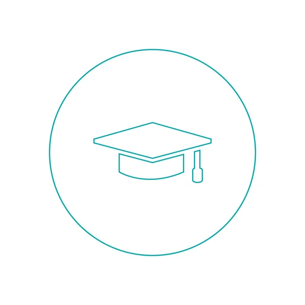 Student - akademiska cap ikonen — Stockfoto