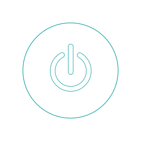 Switch Off - Button - Stock illustration concept icon - shut down icon — 图库照片