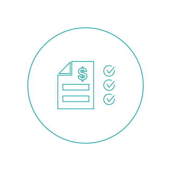 Fiscale verklaring Icon - Concept voor business en finance. Concepten voor belastingen, financiën, boekhouding, boekhouding, business, markt enz. — Stockfoto