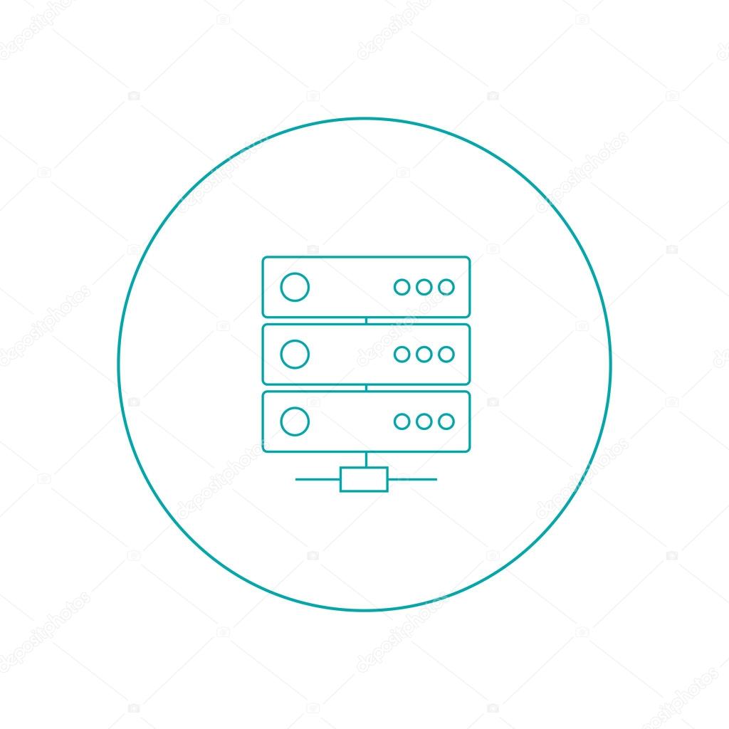 Network Infrastructure - Button - Cloud Computing Concept Background - Stock Illustration