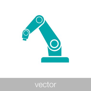 Ürün geliştirme kavramı simge. Robot simgesi. Sanayi robot ICO
